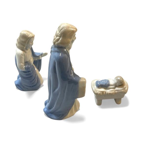 Vintage 3-Piece Nativity Set | Ceramic Holy Family Figurines - Picture 6 of 8